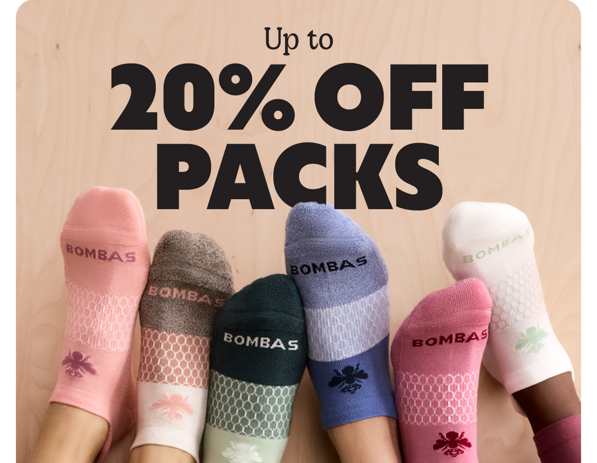 Up to 20% OFF PACKS