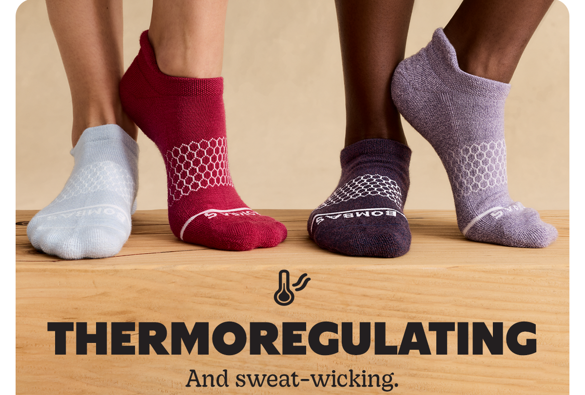 THERMOREGULATING | And sweat-wicking.