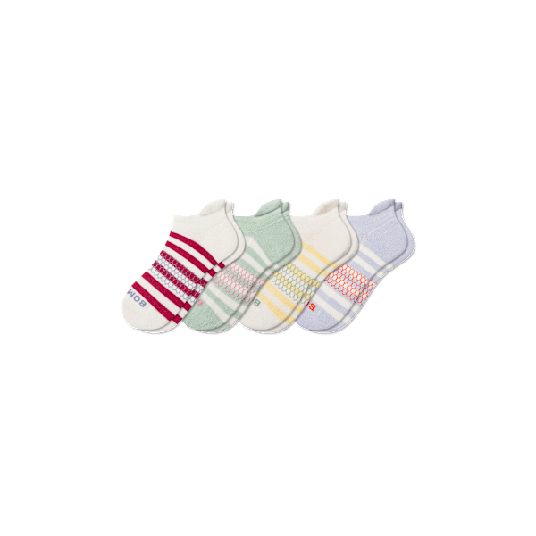Youth Stripes Ankle Sock 4-Pack