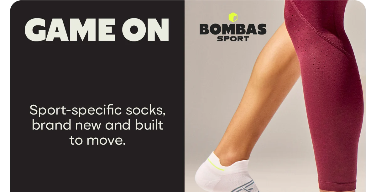GAME ON | Sport-specific socks, brand new and built to move.