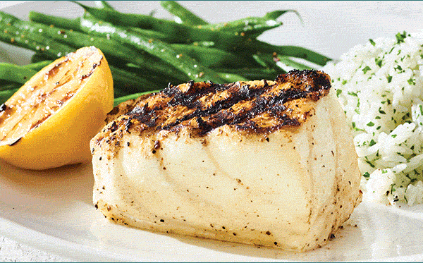 Animation of simply grilled dishes