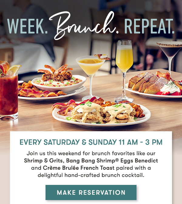Every Saturday & Sunday 11 AM - 3 PM    Join us this weekend for brunch favorites like our Shrimp & Grits and our delightful NEW hand-crafted Beehive Spritz with house-made honey syrup.MAKE RESERVATION