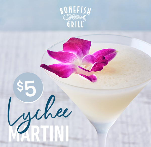 $5 Martini & Margarita Monday EVERY MONDAY FOR A LIMITED TIME - LET'S GO! dine-in only on Mondays for a limited time.  Prices, products and participation vary by location.