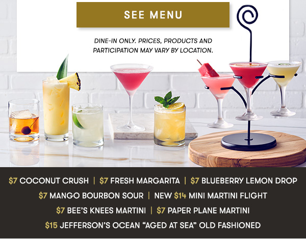 Social Hour Let's Go. Dine in only. Make Reservation