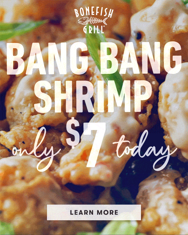 Bang Bang Shrimp - Only $7 today - Learn More