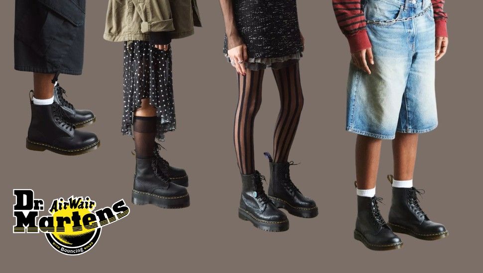 Four styles of Dr. Martens