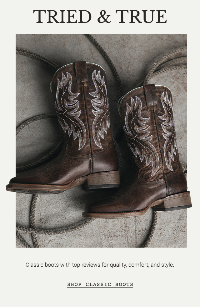 Boots & Apparel - Shop Now »
