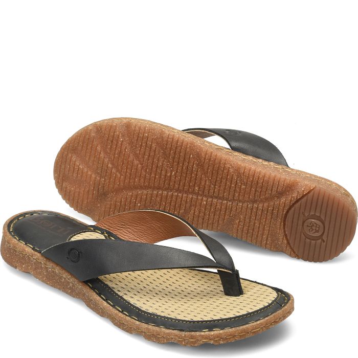 Bora Basic flip flop in black.