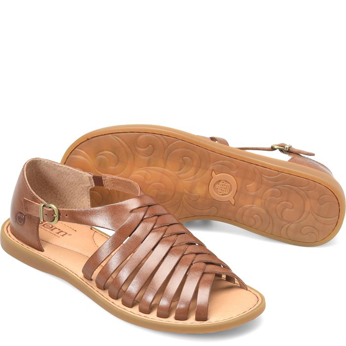 Ida sandal in brown leather.