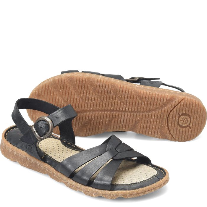 Tabra II Original ankle strap sandal in black.