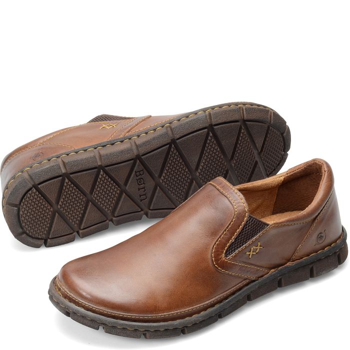 Sawyer slip on shoe in brown.