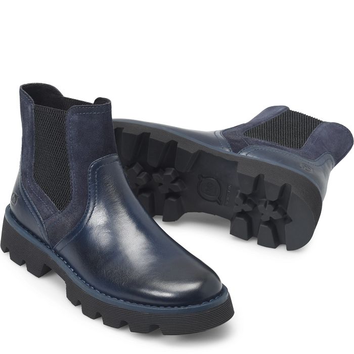 Skyway chelsea ankle boot in dark blue.