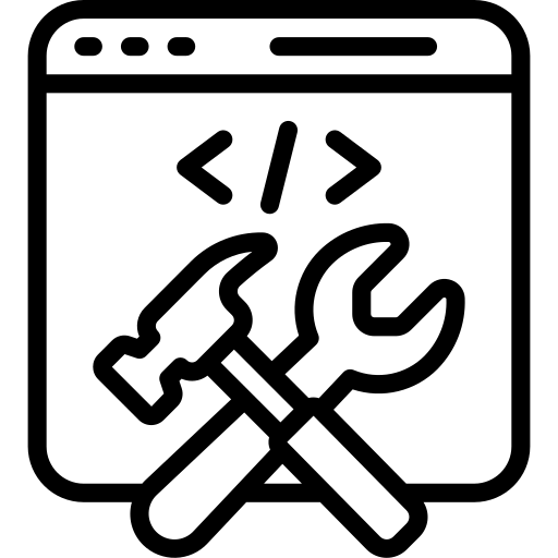 Icon of HTML website building and editing