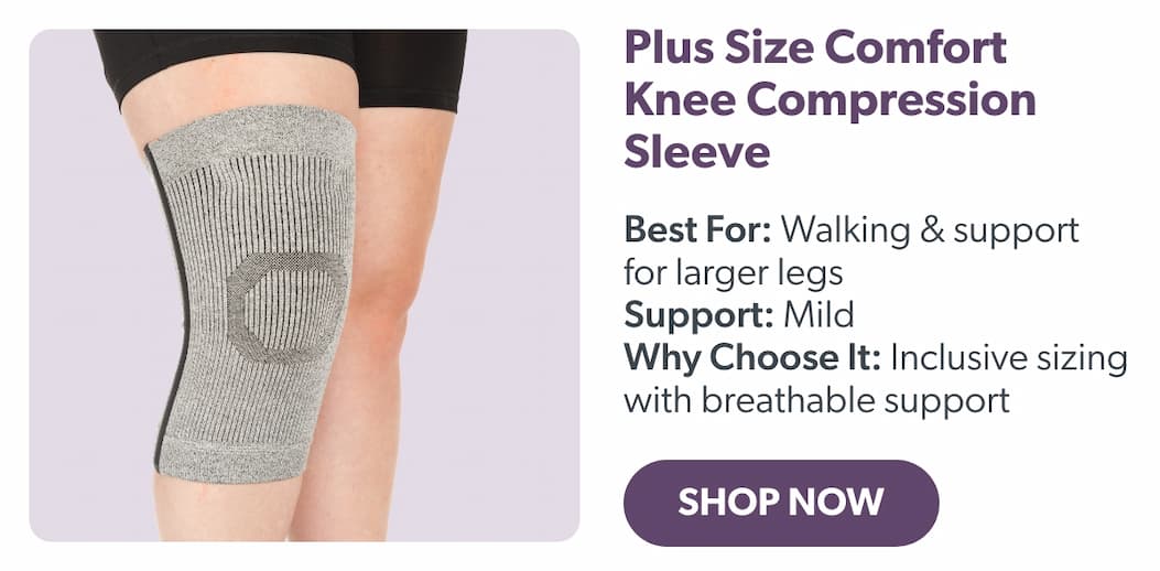 Plus Size Comfort Knee Compression Sleeve