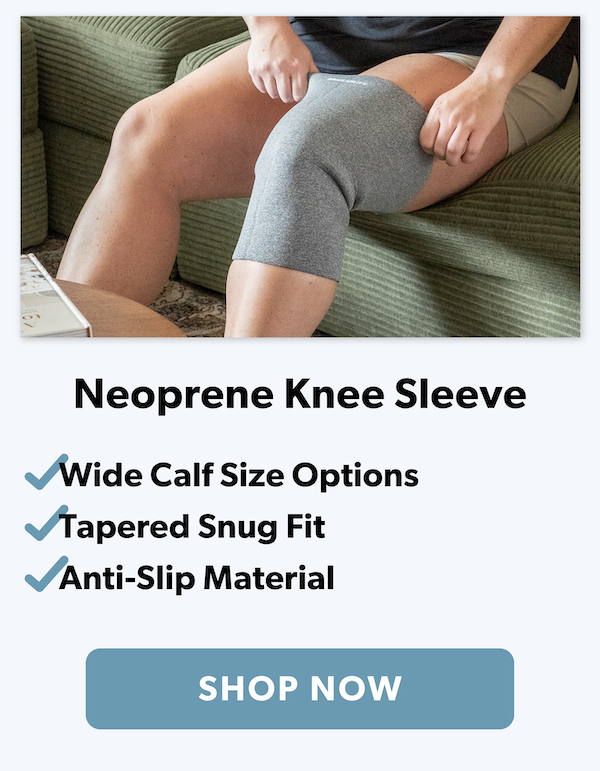 comfortable neoprene compression knee sleeve