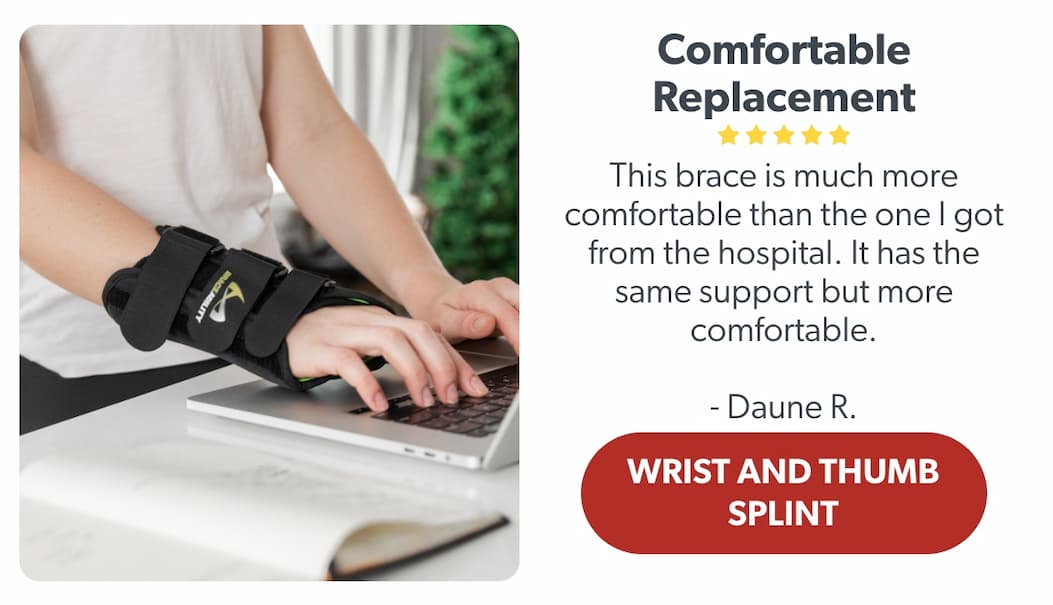 Wrist and thumb splint