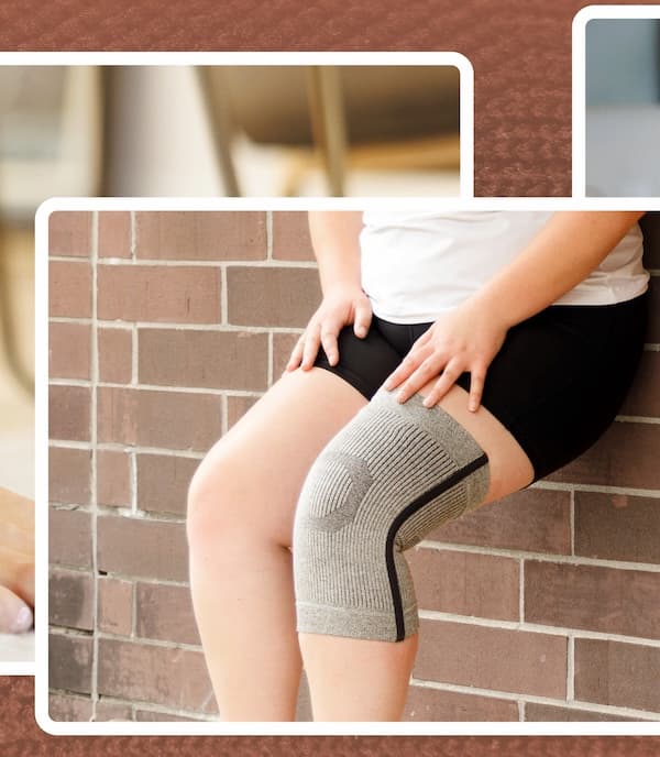comfort knit plus size knee sleeve