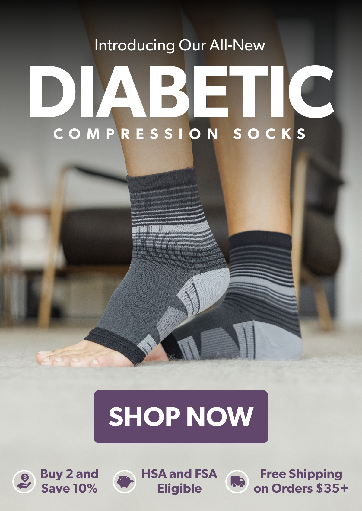 Introducing Our All-New Diabetic Compression Socks