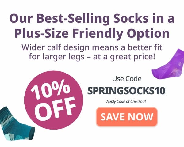 Our Best-Selling Socks in a Plus-Size Friendly Option Wider calf design means a better fit for larger legs - at a great price!