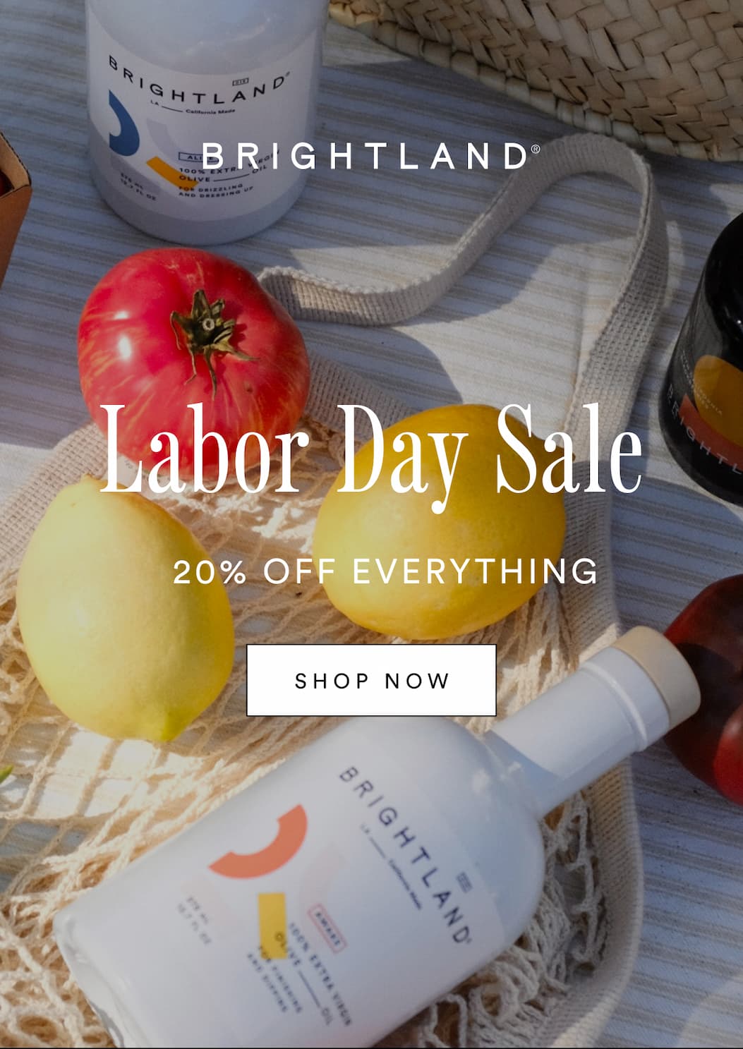 Labor Day Sale. 20% off everything. Shop now.