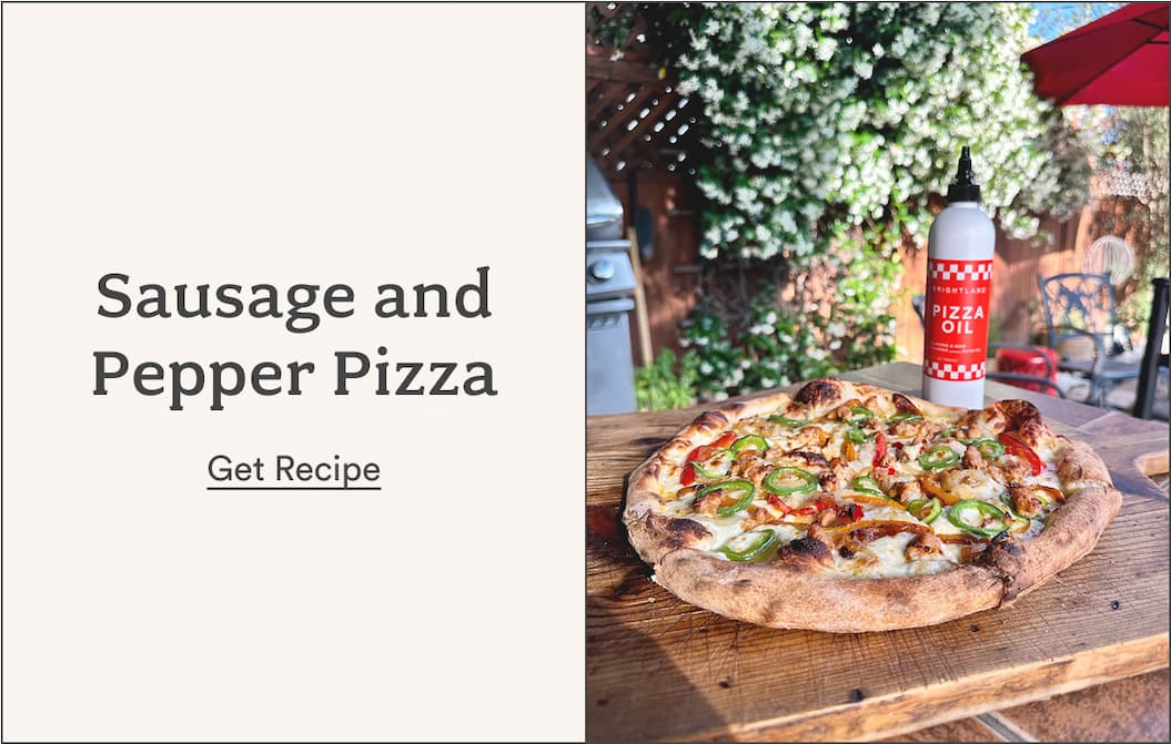 Sausage and Pepper Pizza. Get Recipe.