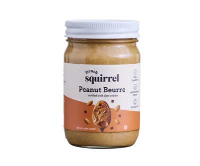French Squirrel Beurre: Crunchy Date Peanut Butter (2-pack bundle) case