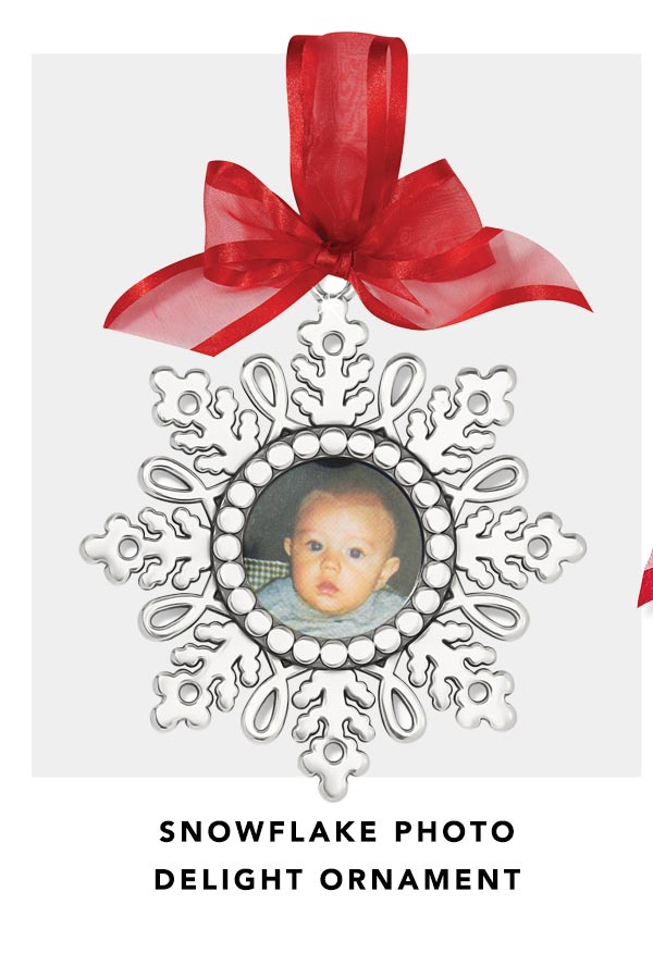 Snowflake Photo Delight Ornament
