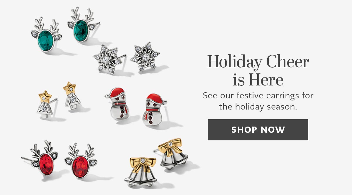 Holiday Cheer Is Here - See our festive earrings for the holiday season. - Shop Now