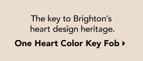 The key to Brighton's heart design heritage. - One Heart Color Key Fob