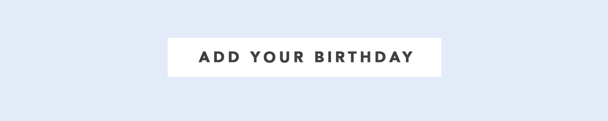 Add Your Birthday