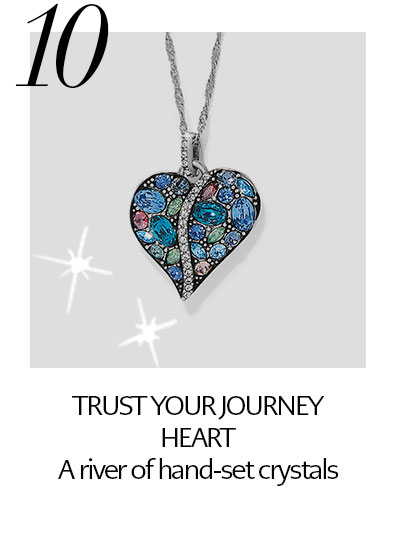 Ten: Trust Your Journey Heart - A river of hand-set crystals