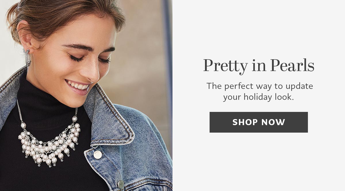 Pretty In Pearls - The perfect way to update your holiday look. - Shop Now