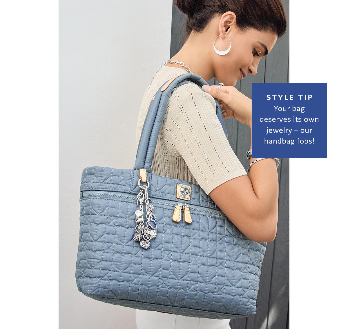 Style Tip: Your bag deserves its own jewelry - our handbag fobs!