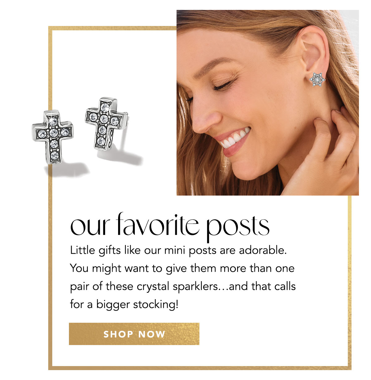Our Favorite Posts - Little gifts like our mini posts are adorable. You might want to give them more than one pair of these crystal sparklers... and that calls for a bigger stocking! - Shop Now