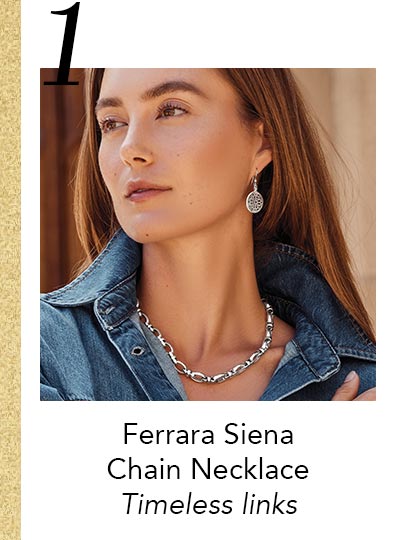 One: Ferrara Siena Chain Necklace - Timeless links