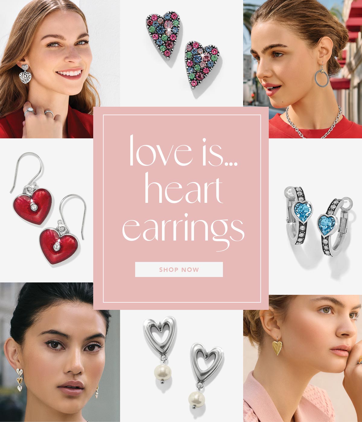 Love Is... Heart Earrings - Shop Now