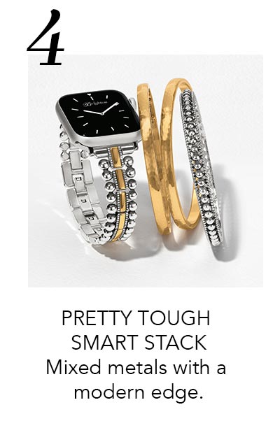 Four: Pretty Tough Smart Stack - Mixed metals with a modern edge.