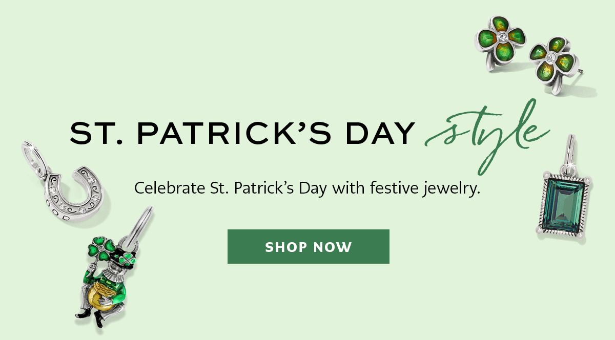 Saint Patrick's Day Style - Celebrate Saint Patrick's Day with festive jewelry. - Shop Now