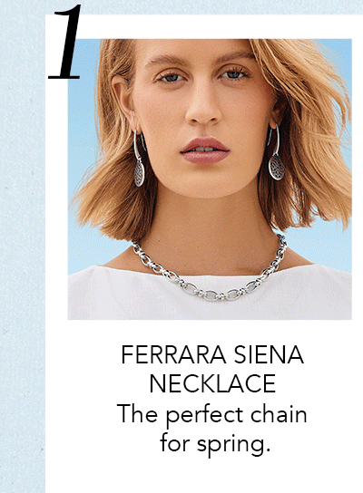 One: Ferrara Siena Necklace - The perfect chain for spring.