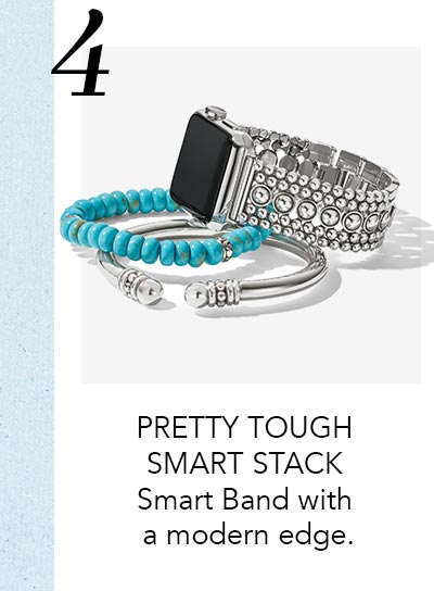 Four: Pretty Tough Smart Stack - Smart Band with a modern edge.