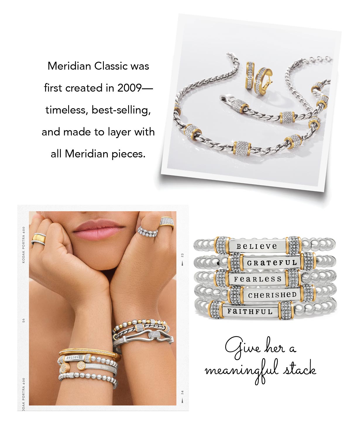 Give Her A Meaningful Stack - Meridian Classic was first created in two-thousand-nine - timeless, best-selling, and made to layer with all Meridian pieces. - Shop Now