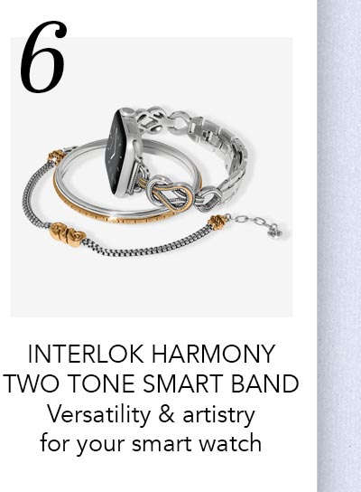 Six: Interlok Harmony Two Tone Smart Band - Versatility and artistry for your smart watch.