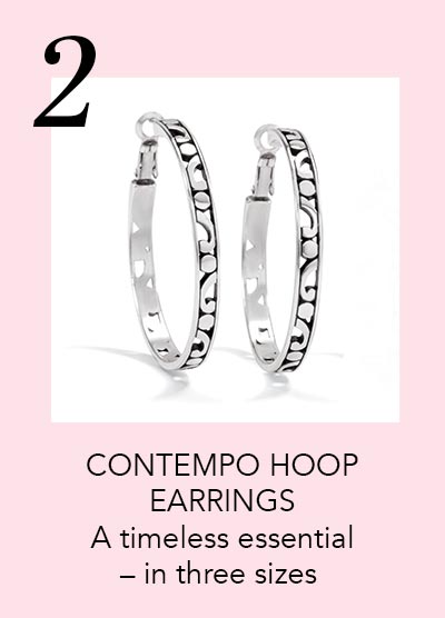 Two: Contempo Hoop Earrings - A timeless essential - in three sizes
