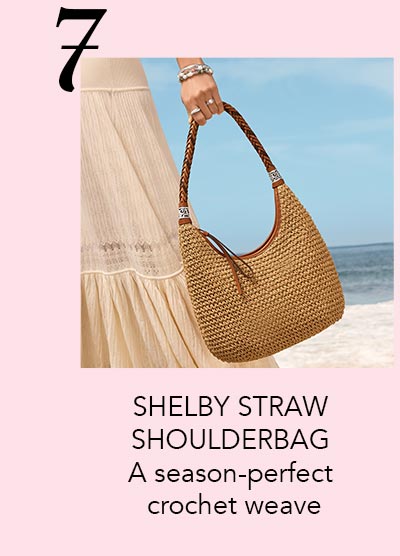 Seven: Shelby Straw Shoulderbag - A season-perfect crochet weave