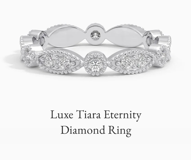 Luxe Tiara Eternity Diamond Ring 