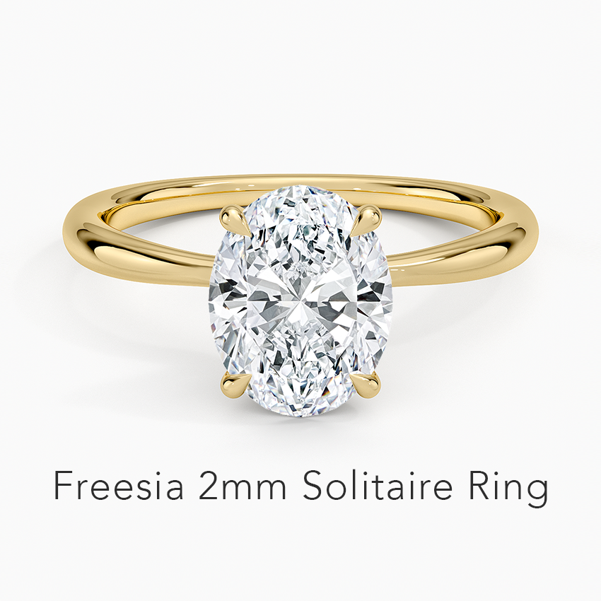 Freesia 2mm Solitaire Ring