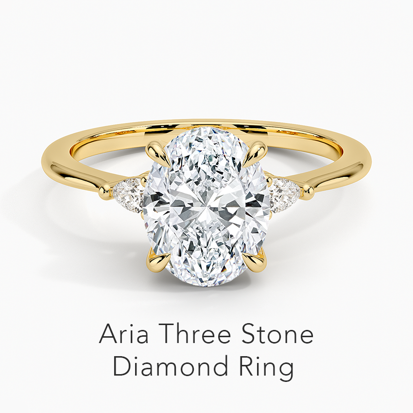 Aria Three Stone Diamond Ring 