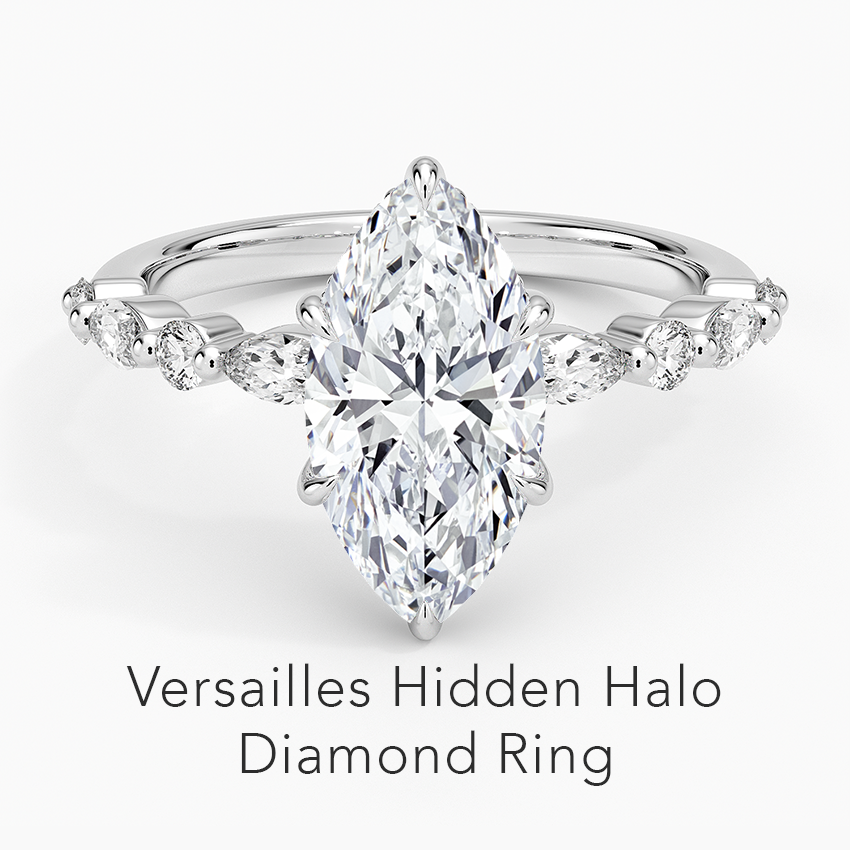 Versailles Hidden Halo Diamond Ring