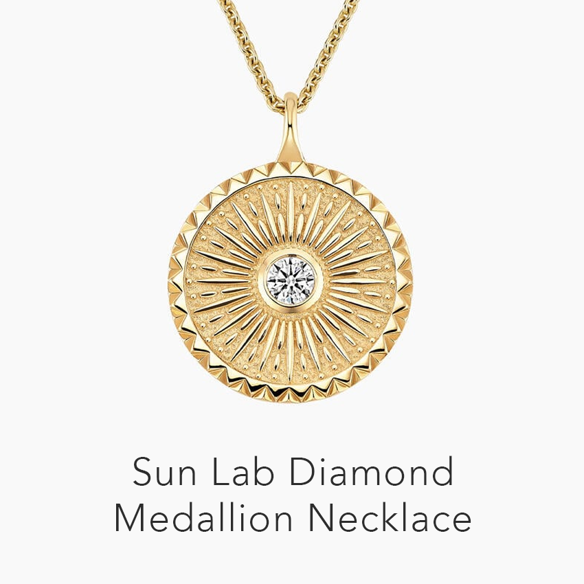 Sun Lab Diamond Medallion Necklace