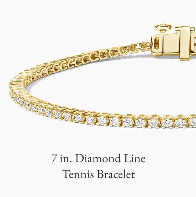 7 in. Diamond Line Tennis Bracelet